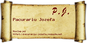 Pacurariu Jozefa névjegykártya